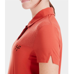 Polo Ariia Horse Pilot feminino Terracota Laranja Polo Ariia Horse Pilot feminino Terracota Laranja