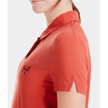Polo Ariia Horse Pilot feminino Terracota Laranja Polo Ariia Horse Pilot feminino Terracota Laranja