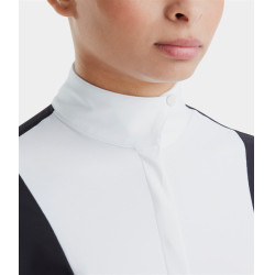 Polo de competição Monica Horse Pilot de mangas compridas para mulher Noite escura Preto Polo de competição Monica Horse Pilot de mangas compridas para mulher Noite escura Preto