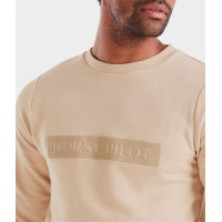 Camisola Horse Pilot homem Team Latté Castanho