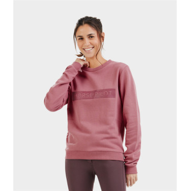 Sweatshirt Horse Pilot Team feminino Rosa mesa
