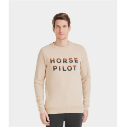 Sweatshirt Horse Pilot Team homem Areia Amarelo