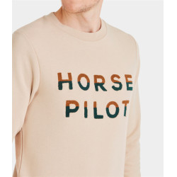 Sweatshirt Horse Pilot Team homem Areia Amarelo