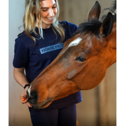 T-shirt Horse Pilot feminino Team Marinho Azul-marinho