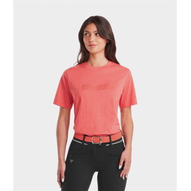T-shirt Horse Pilot feminino Team Coral rosa