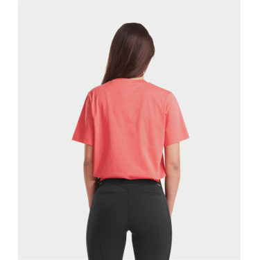 T-shirt Horse Pilot feminino Team Coral rosa