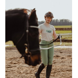 Camiseta Horse Pilot Team feminina Areia Amarelo