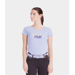 Camiseta Horse Pilot Team feminina Lavanda Violeta