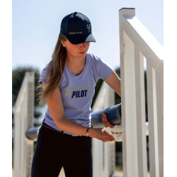 Camiseta Horse Pilot Team feminina Lavanda Violeta