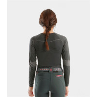 Camiseta Optimax Horse Pilot feminina Ferro Cinzento