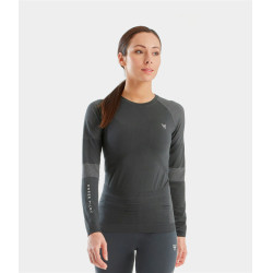 Camiseta Optimax Horse Pilot feminina Ferro Cinzento