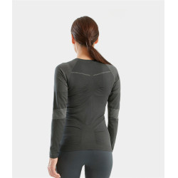 Camiseta Optimax Horse Pilot feminina Ferro Cinzento