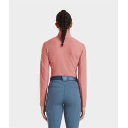 T-shirt Suntech Horse Pilot feminina Pó de tijolo Rosa