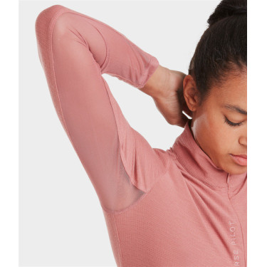 T-shirt Suntech Horse Pilot feminina Pó de tijolo Rosa