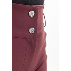 Calça de equitação Luce Harcour Beringela Bord&amp;amp;amp;amp;amp;ocirc;