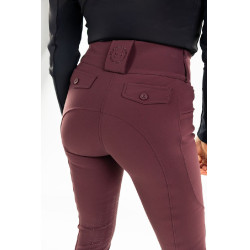 Calça de equitação Luce Harcour Beringela Bord&amp;amp;amp;amp;amp;ocirc;