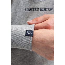 Moletom Unissex Galopea Harcour Cinza mesclado Cinzento