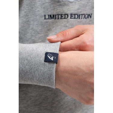 Moletom Unissex Galopea Harcour Cinza mesclado Cinzento