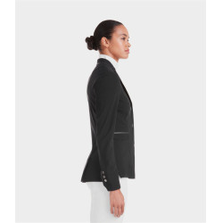 Casaco de competição Aeromade Horse Pilot feminino Preto logotipo preto