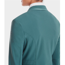 Casaco de competição Aeromade Horse Pilot feminino Logótipo verde bálsamo