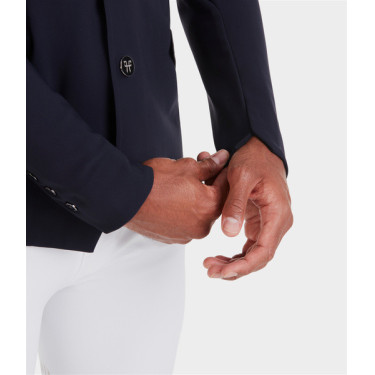 Casaco de competição Aeromade Horse Pilot masculino Logotipo Dark Night prata