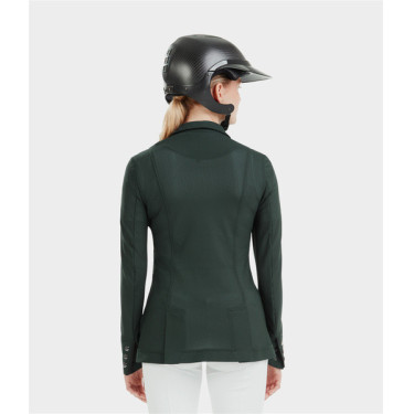 Casaco de competição Aeromesh Horse Pilot feminino Verde escuro