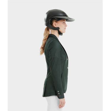 Casaco de competição Aeromesh Horse Pilot feminino Verde escuro