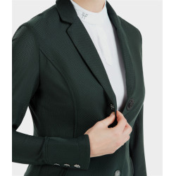 Casaco de competição Aeromesh Horse Pilot feminino Verde escuro