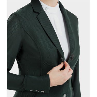 Casaco de competição Aeromesh Horse Pilot feminino Verde escuro