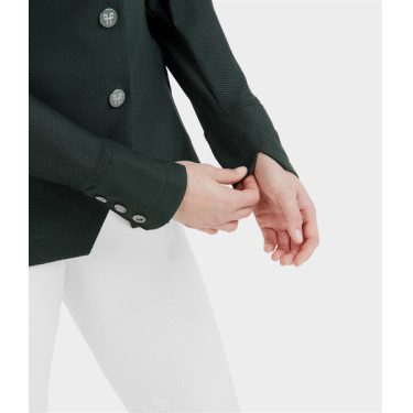 Casaco de competição Aeromesh Horse Pilot feminino Verde escuro