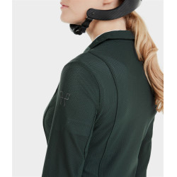 Casaco de competição Aeromesh Horse Pilot feminino Verde escuro