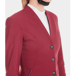 Casaco de competição Aerotech Horse Pilot feminino Vermelho escuro