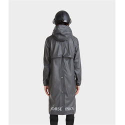 Casaco impermeável longo Raintech Horse Pilot feminino Ferro Cinzento