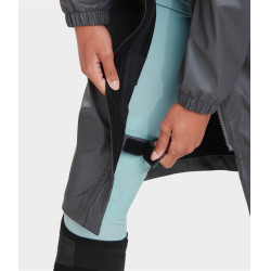 Casaco impermeável longo Raintech Horse Pilot feminino Ferro Cinzento