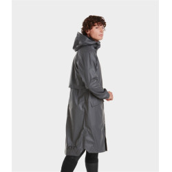 Casaco Impermeável longo Raintech Horse Pilot masculino Ferro Cinzento