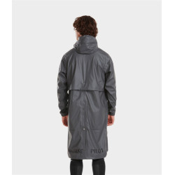 Casaco Impermeável longo Raintech Horse Pilot masculino Ferro Cinzento