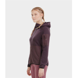 Casaco polar Pampa Horse Pilot feminino Degustação de vinhos Violeta