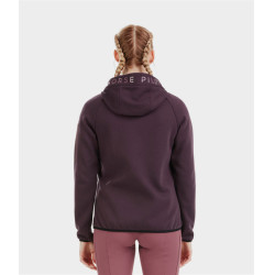 Casaco polar Pampa Horse Pilot feminino Degustação de vinhos Violeta