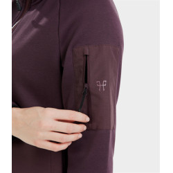 Casaco polar Pampa Horse Pilot feminino Degustação de vinhos Violeta