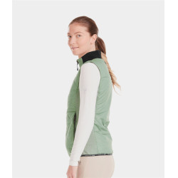 Colete feminino sem mangas Horse Pilot Verde suave