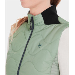Colete feminino sem mangas Horse Pilot Verde suave