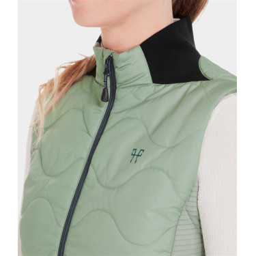 Colete feminino sem mangas Horse Pilot Verde suave