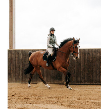 Colete feminino sem mangas Horse Pilot Verde suave