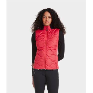 Colete feminino sem mangas Horse Pilot Batom Vermelho