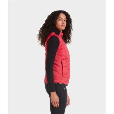 Colete feminino sem mangas Horse Pilot Batom Vermelho