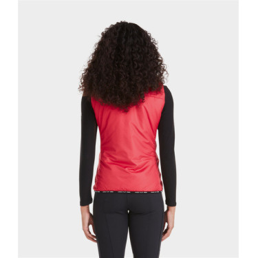 Colete feminino sem mangas Horse Pilot Batom Vermelho