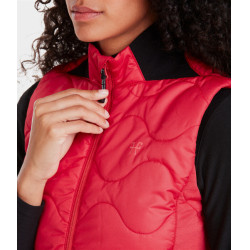 Colete feminino sem mangas Horse Pilot Batom Vermelho