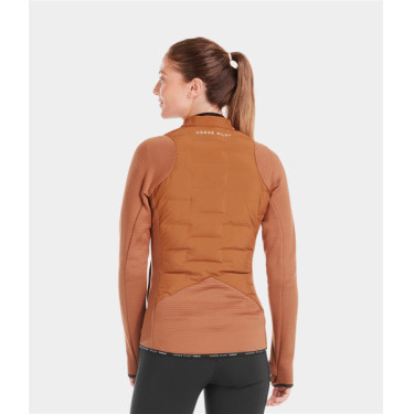 Casaco Storm Horse Pilot feminino Marrom dourado Castanho