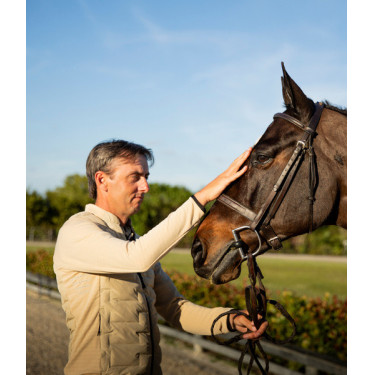 Casaco Storm Horse Pilot masculino Latté Castanho