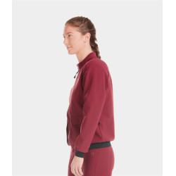 Casaco Teddy Horse Pilot feminino Vermelho escuro